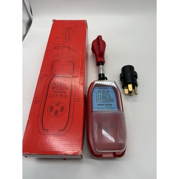 RV Surge Protector 50amp RV Circuit Analyzer 12000J + 14-50P to 10-50R Adapter - Picture 1 of 16